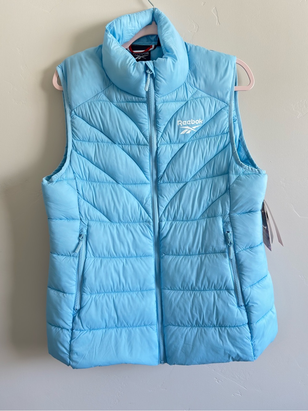 Reebok Light Blue Quilted Women's Puffer Vest